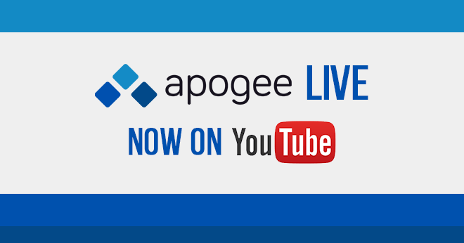 Apogee Live on YouTube